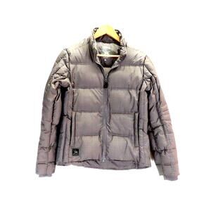 Spiewak Down Puffer Jacket Womens S M Gray Plaid Winter Ski Snow Preppy
